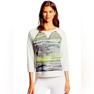 Calvin Klein Performance Gray and Yellow Sweatshirt